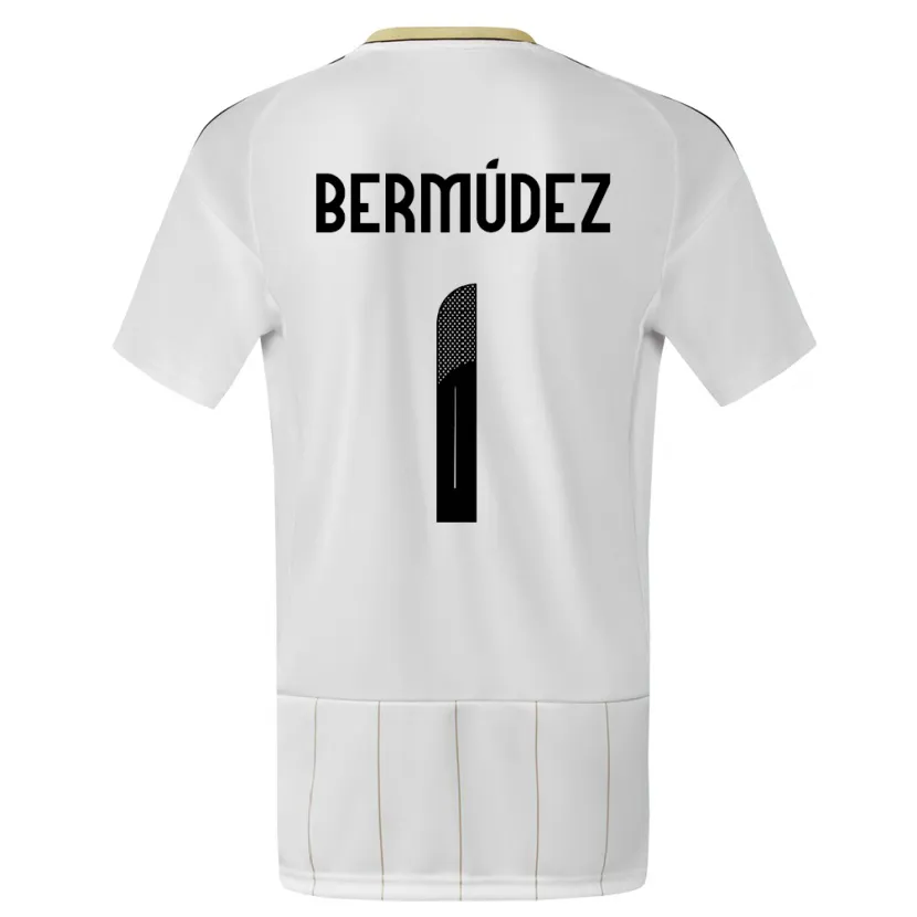 Danxen Men Costa Rica Noelia Bermudez #1 White Away Jersey 24-26 T-Shirt