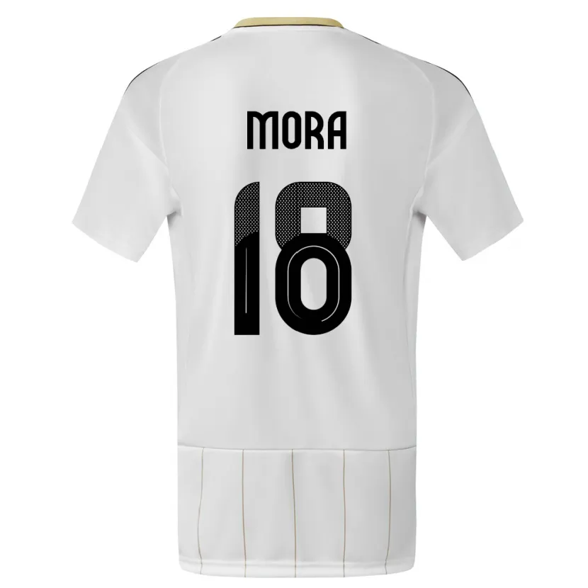 Danxen Men Costa Rica Bayron Mora #18 White Away Jersey 24-26 T-Shirt