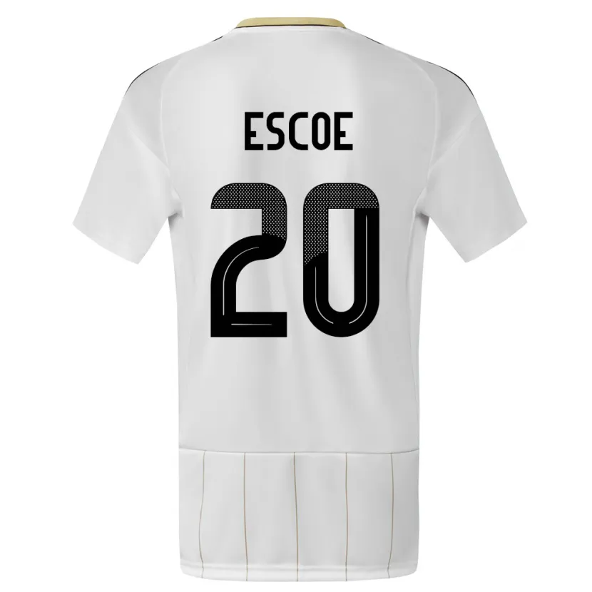 Danxen Men Costa Rica Enyel Escoe #20 White Away Jersey 24-26 T-Shirt
