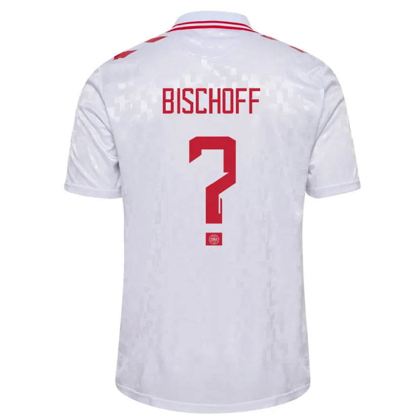 Danxen Men Denmark Clement Bischoff #0 White Away Jersey 24-26 T-Shirt