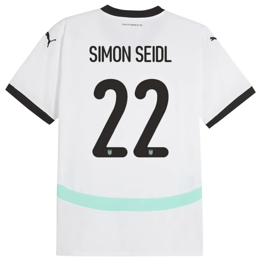 Danxen Men Austria Simon Seidl #22 White Away Jersey 24-26 T-Shirt