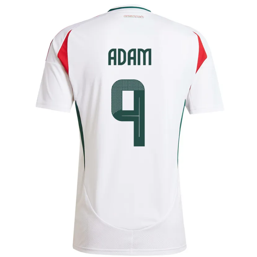 Danxen Men Hungary Martin Ádám #9 White Away Jersey 24-26 T-Shirt