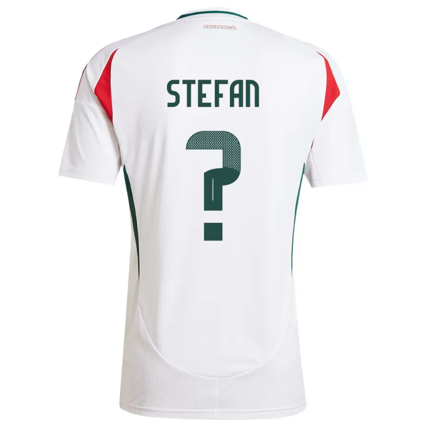 Danxen Men Hungary Raúl Stefan #0 White Away Jersey 24-26 T-Shirt