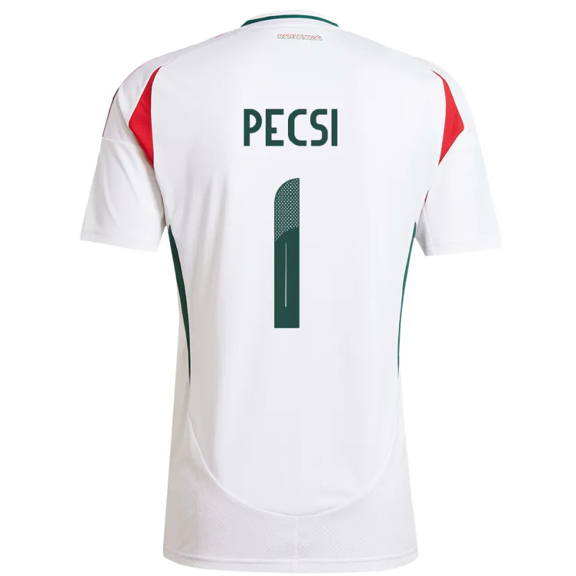 Danxen Men Hungary Ármin Pécsi #1 White Away Jersey 24-26 T-Shirt