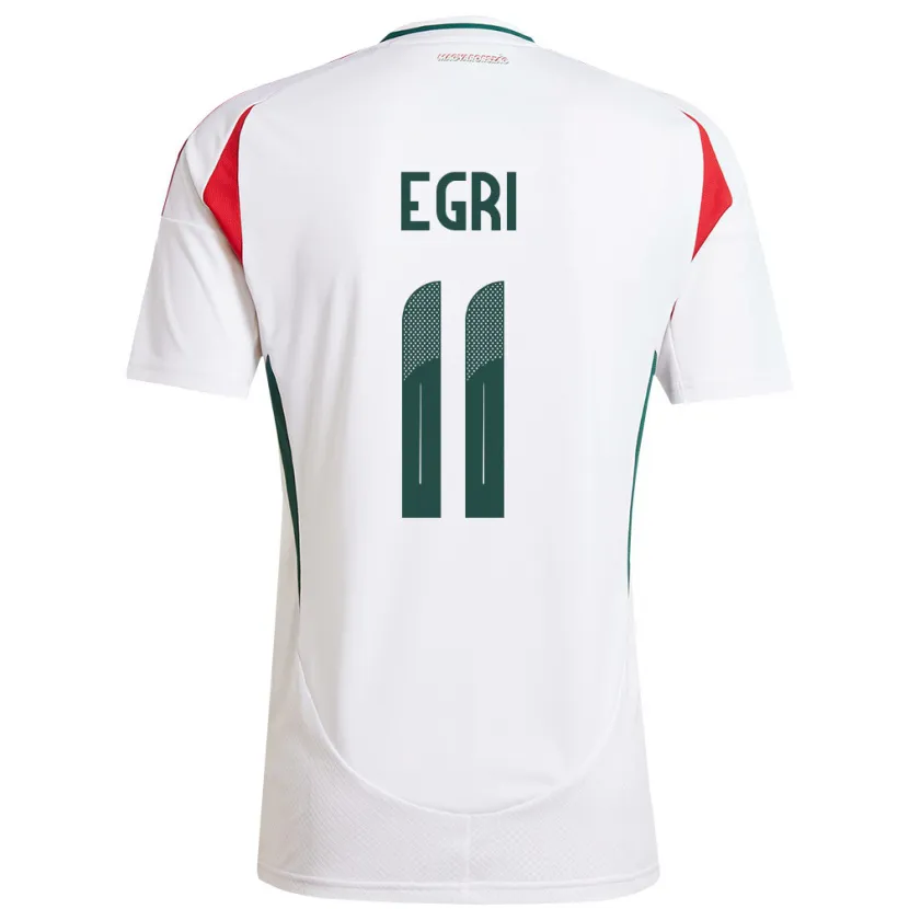 Danxen Men Hungary Imre Egri #11 White Away Jersey 24-26 T-Shirt