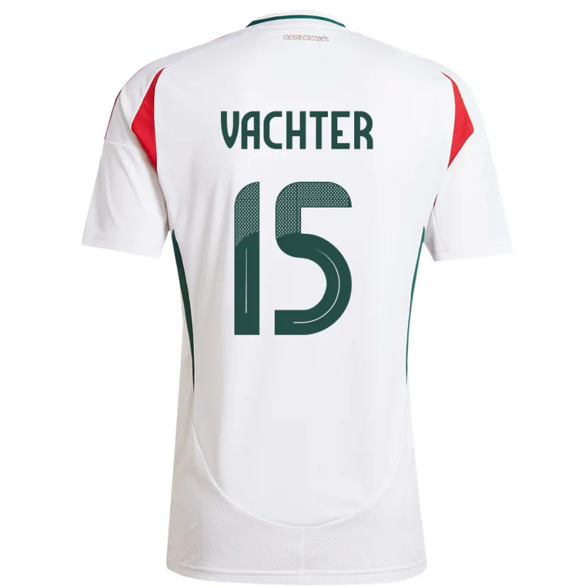 Danxen Men Hungary Fanni Vachter #15 White Away Jersey 24-26 T-Shirt