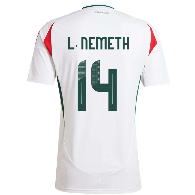 Danxen Men Hungary Loretta Németh #14 White Away Jersey 24-26 T-Shirt