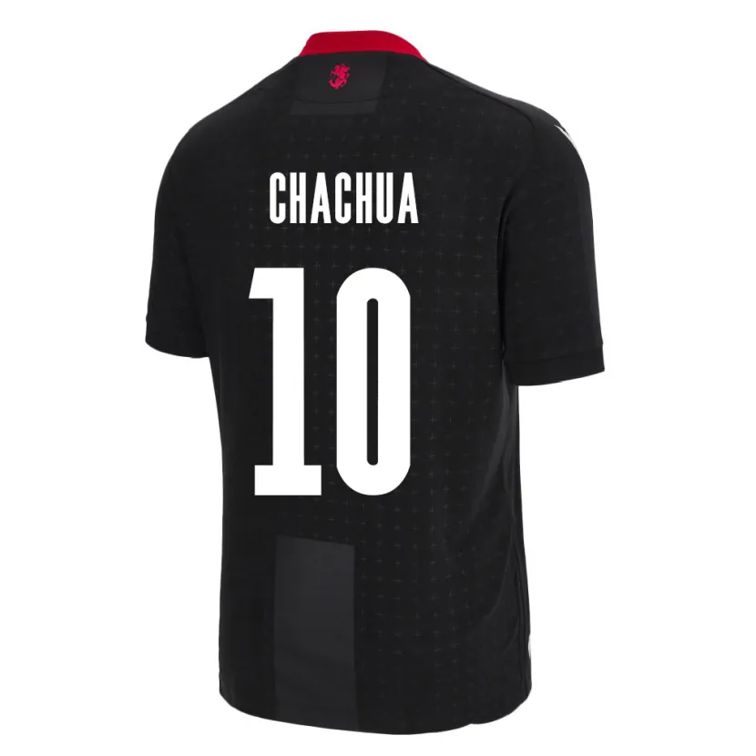 Danxen Men Georgia Giorgi Chachua #10 Black Away Jersey 24-26 T-Shirt