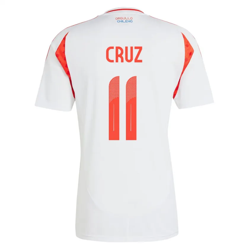 Danxen Men Chile Joan Cruz #11 White Away Jersey 24-26 T-Shirt