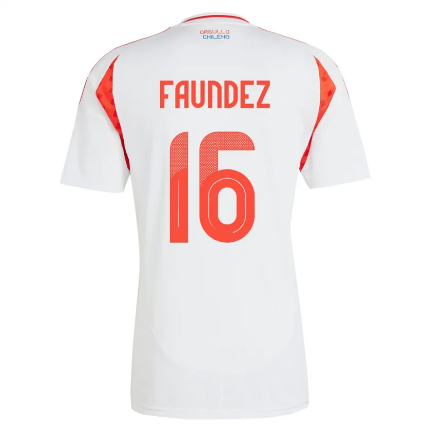 Danxen Men Chile Felipe Faúndez #16 White Away Jersey 24-26 T-Shirt