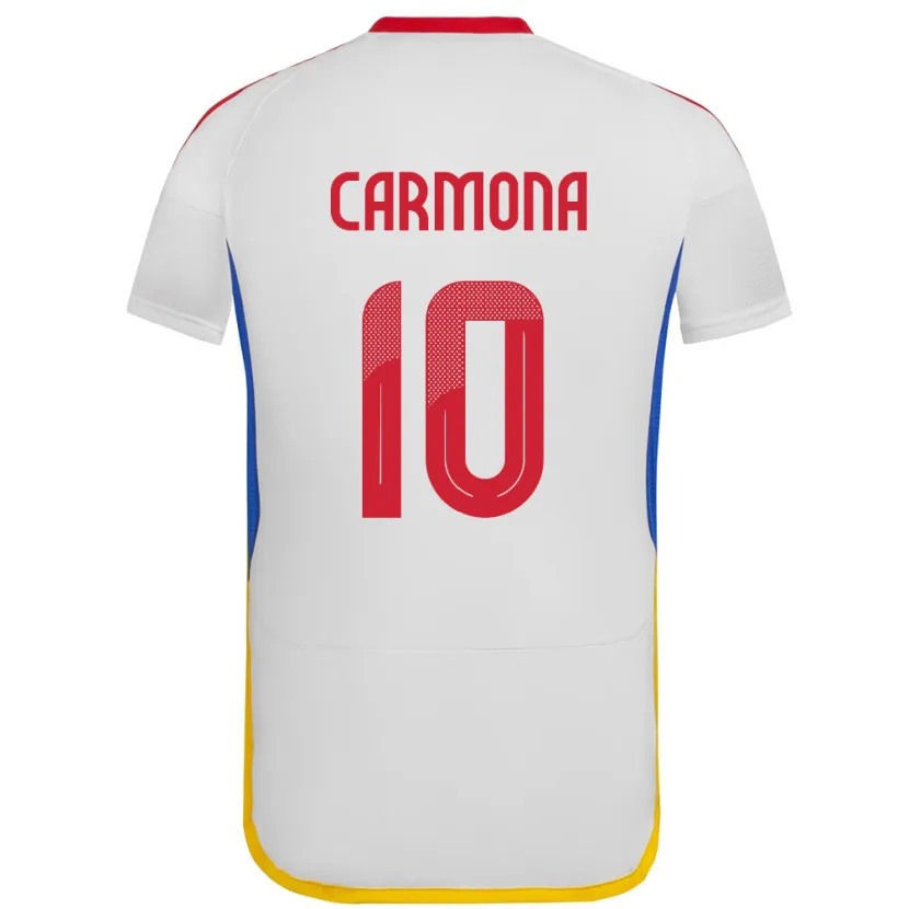 Danxen Men Venezuela Wikelman Carmona #10 White Away Jersey 24-26 T-Shirt