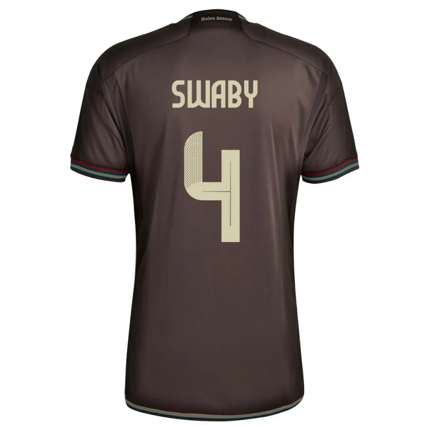 Danxen Men Jamaica Chantelle Swaby #4 Night Brown Away Jersey 24-26 T-Shirt