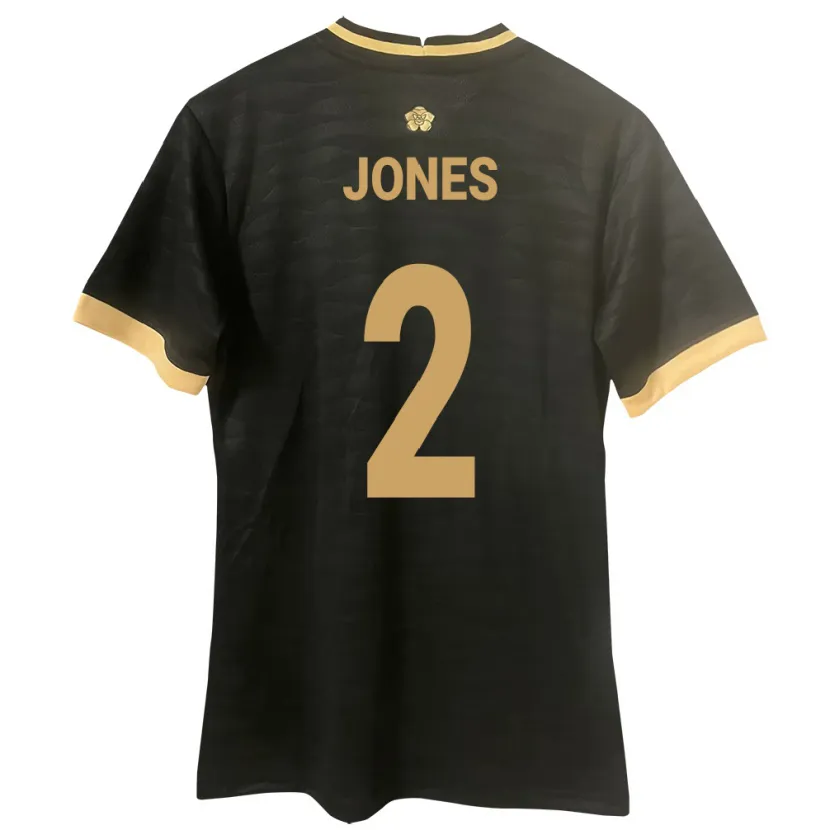 Danxen Men Panama Joseph Jones #2 Black Away Jersey 24-26 T-Shirt