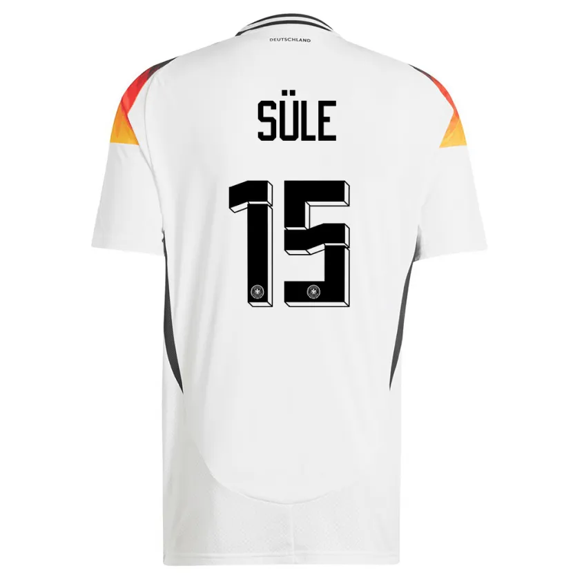 Danxen Women Germany Niklas Sule #15 White Home Jersey 24-26 T-Shirt