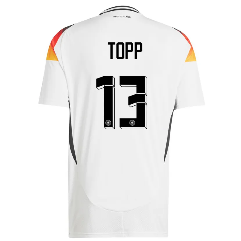 Danxen Women Germany Keke Topp #13 White Home Jersey 24-26 T-Shirt