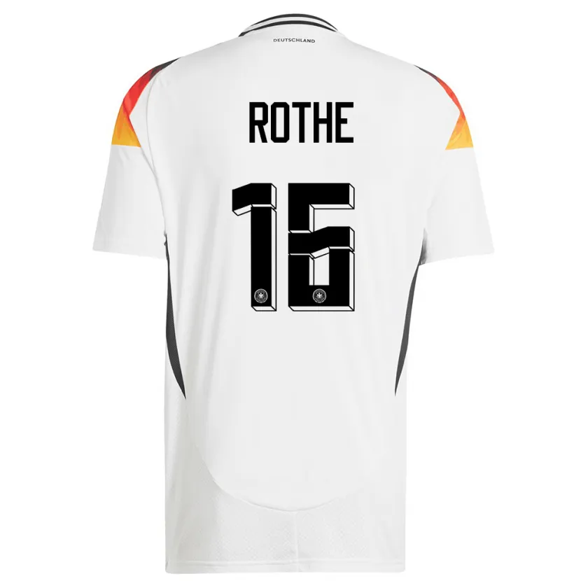 Danxen Women Germany Tom Rothe #16 White Home Jersey 24-26 T-Shirt