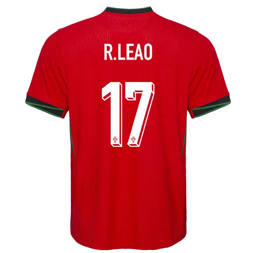 Danxen Women Portugal Rafael Leao #17 Red Home Jersey 24-26 T-Shirt