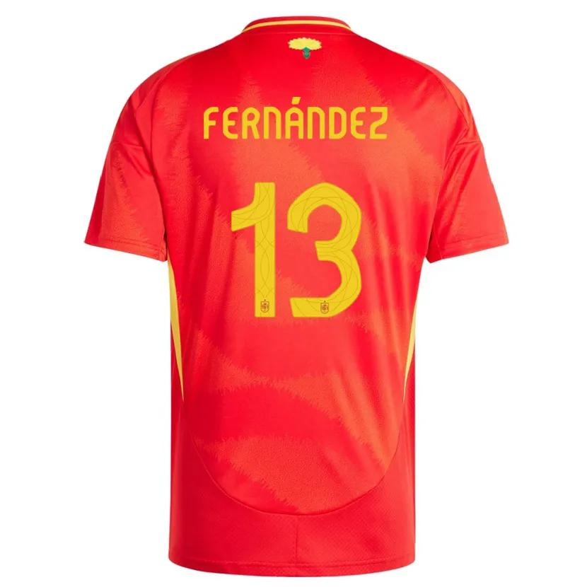 Danxen Women Spain Cesar Fernandez #13 Red Home Jersey 24-26 T-Shirt