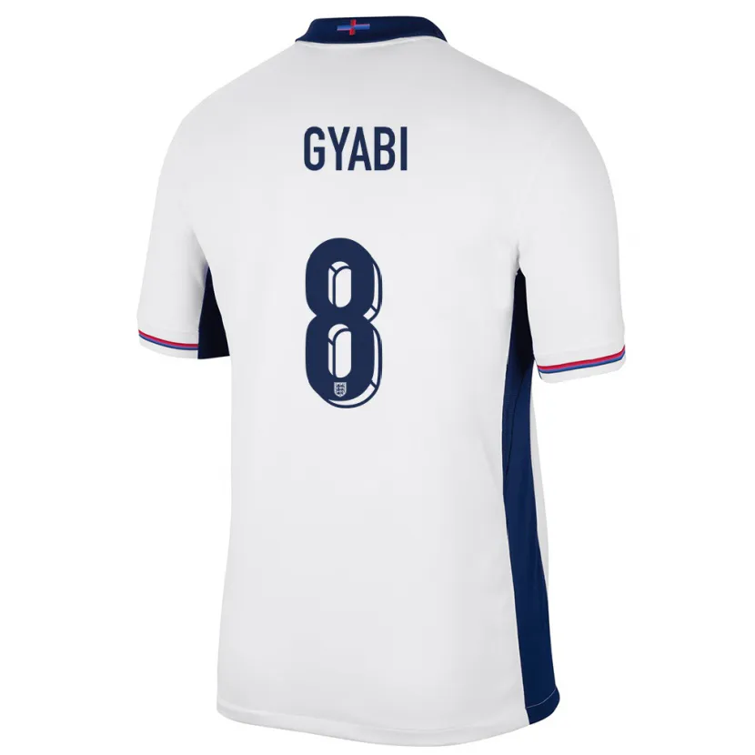 Danxen Women England Darko Gyabi #8 White Home Jersey 24-26 T-Shirt