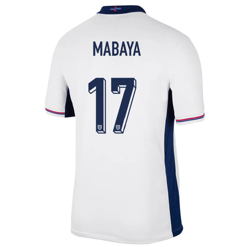 Danxen Women England Isaac Mabaya #17 White Home Jersey 24-26 T-Shirt