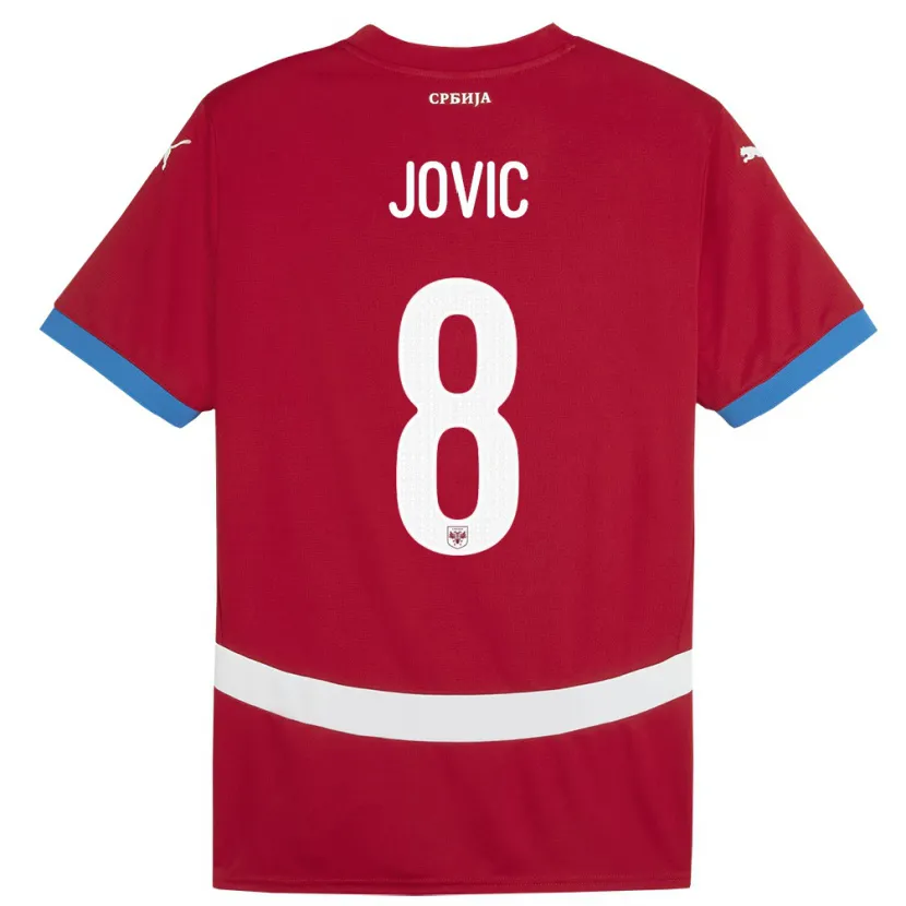 Danxen Women Serbia Luka Jovic #8 Red Home Jersey 24-26 T-Shirt