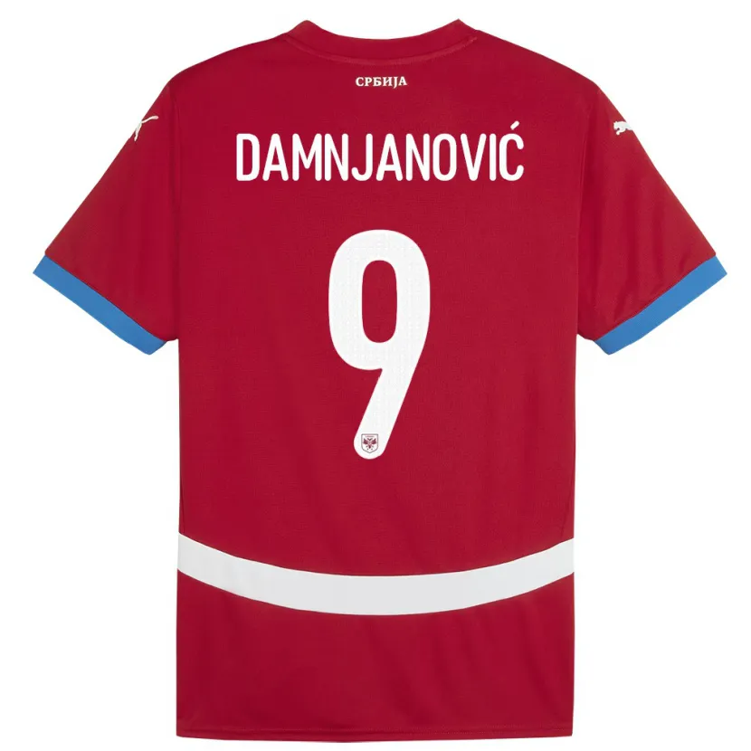 Danxen Women Serbia Jovana Damnjanovic #9 Red Home Jersey 24-26 T-Shirt