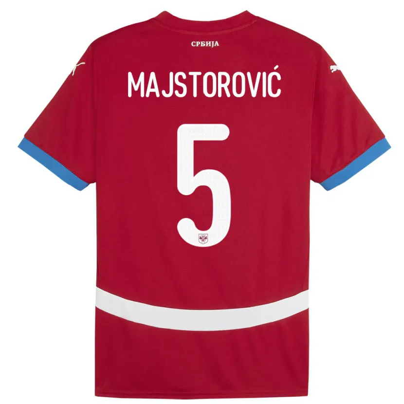 Danxen Women Serbia Milan Majstorovic #5 Red Home Jersey 24-26 T-Shirt