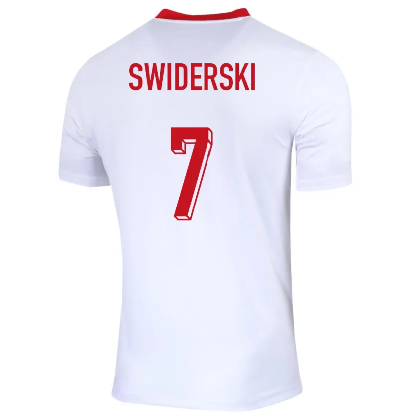 Danxen Women Poland Karol Swiderski #7 White Home Jersey 24-26 T-Shirt