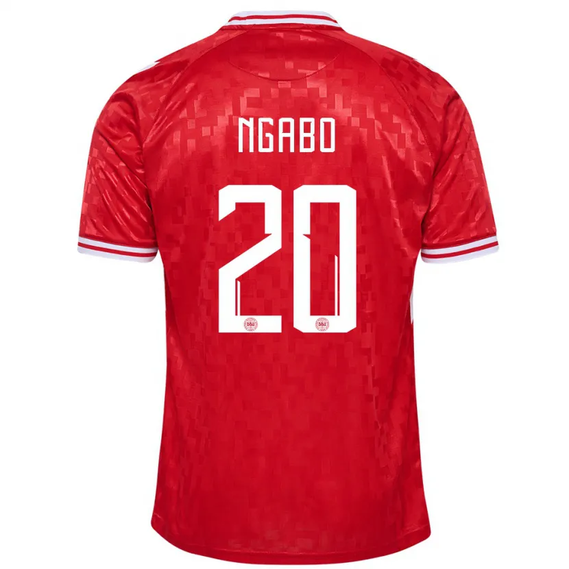 Danxen Women Denmark Sanders Ngabo #20 Red Home Jersey 24-26 T-Shirt