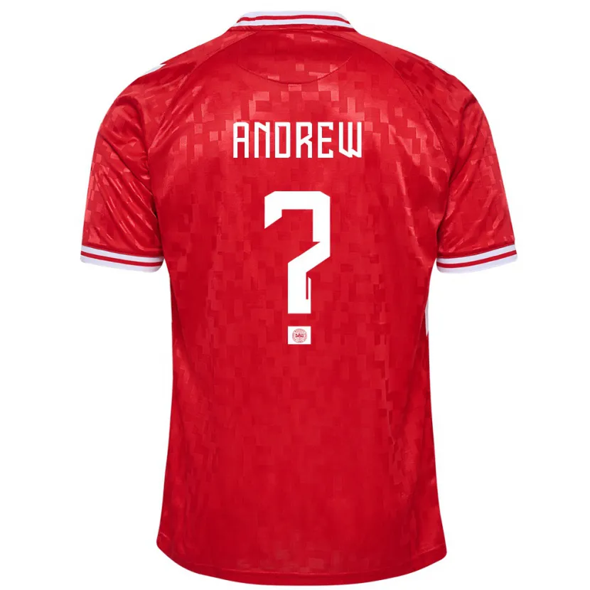 Danxen Women Denmark Tristan Andrew #0 Red Home Jersey 24-26 T-Shirt