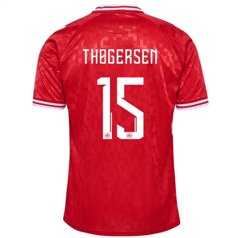Danxen Women Denmark Frederikke Thøgersen #15 Red Home Jersey 24-26 T-Shirt
