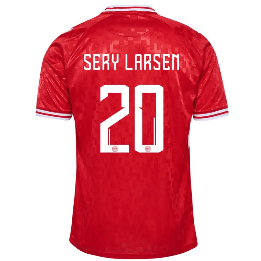 Danxen Women Denmark Japhet Sery Larsen #20 Red Home Jersey 24-26 T-Shirt