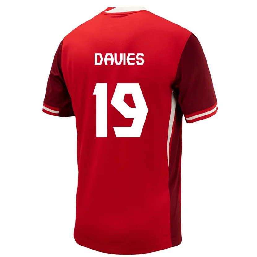 Danxen Women Canada Alphonso Davies #19 Red Home Jersey 24-26 T-Shirt