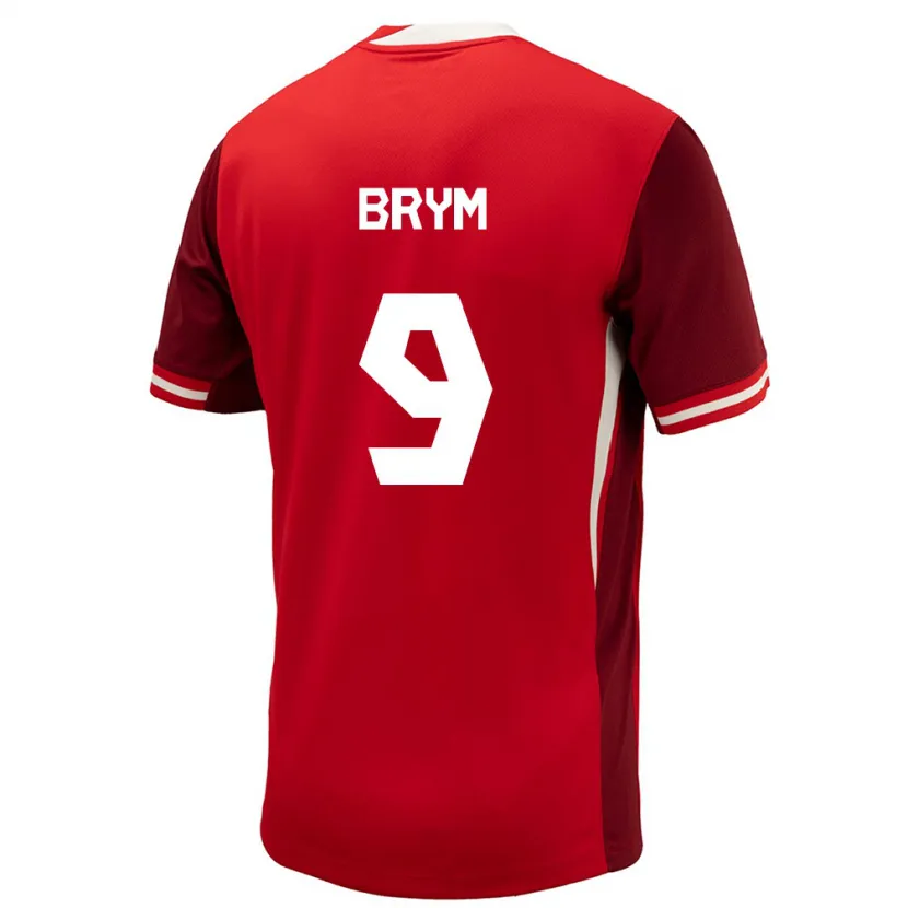 Danxen Women Canada Charles-Andreas Brym #9 Red Home Jersey 24-26 T-Shirt