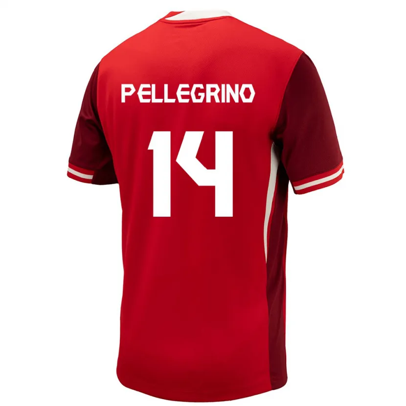 Danxen Women Canada Gabriel Pellegrino #14 Red Home Jersey 24-26 T-Shirt