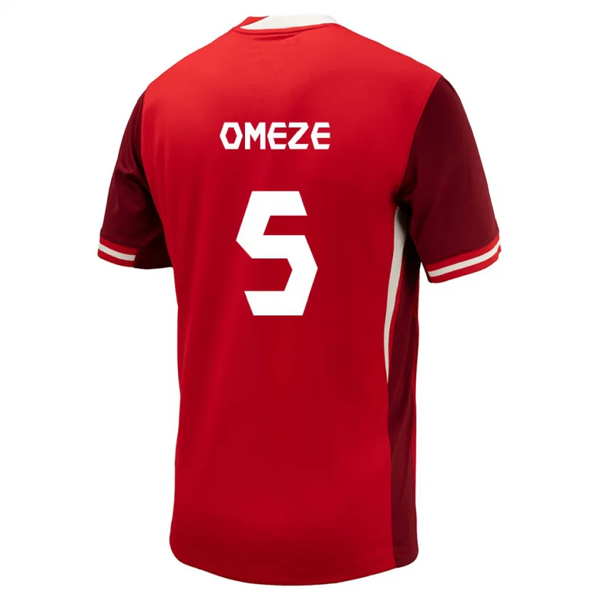 Danxen Women Canada Chimere Omeze #5 Red Home Jersey 24-26 T-Shirt