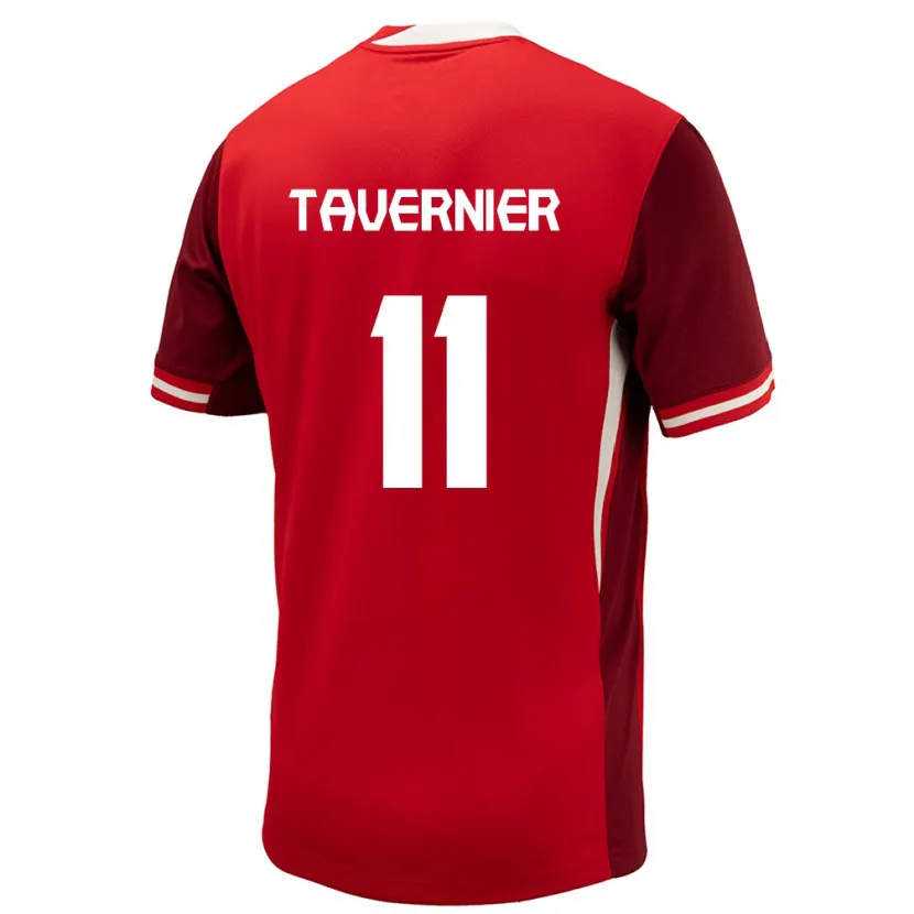 Danxen Women Canada Kevaughn Tavernier #11 Red Home Jersey 24-26 T-Shirt
