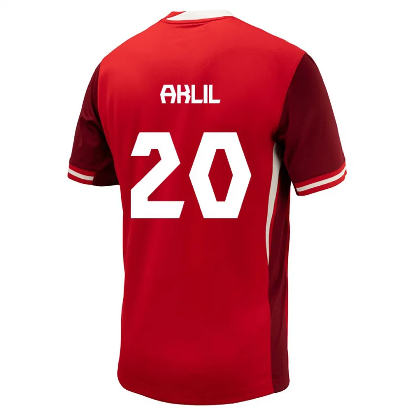 Danxen Women Canada Lino Aklil #20 Red Home Jersey 24-26 T-Shirt