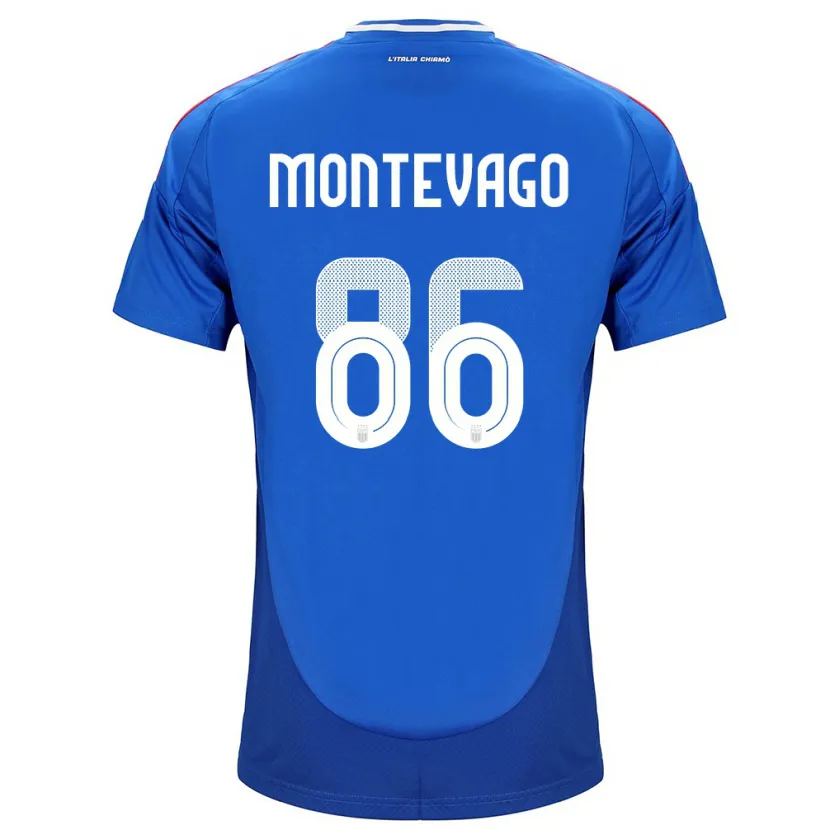 Danxen Women Italy Daniele Montevago #86 Blue Home Jersey 24-26 T-Shirt