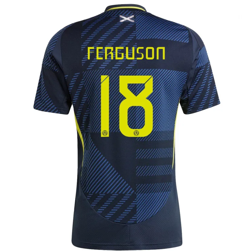 Danxen Women Scotland Lewis Ferguson #18 Dark Blue Home Jersey 24-26 T-Shirt
