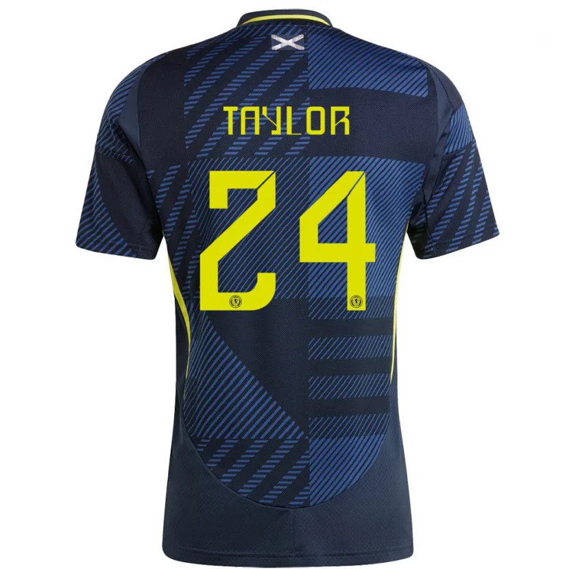 Danxen Women Scotland Greg Taylor #24 Dark Blue Home Jersey 24-26 T-Shirt