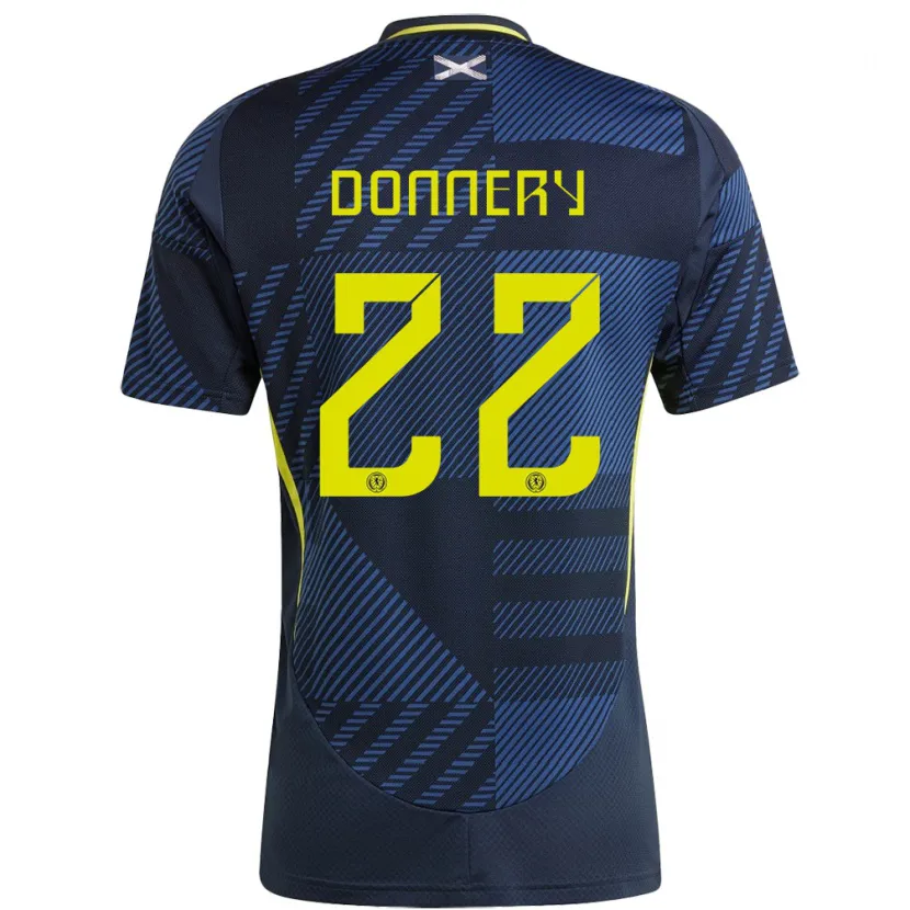 Danxen Women Scotland Julian Donnery #22 Dark Blue Home Jersey 24-26 T-Shirt