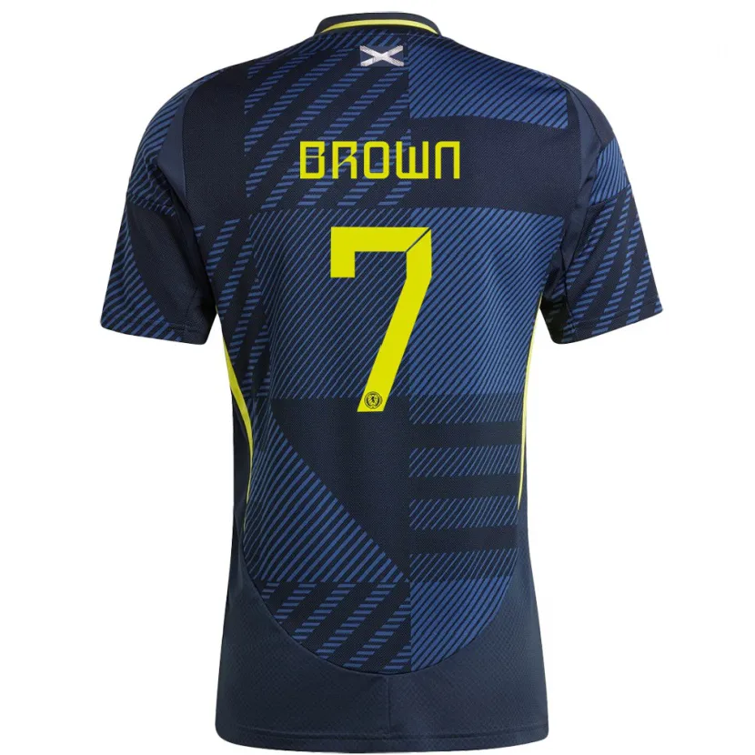 Danxen Women Scotland Fiona Brown #7 Dark Blue Home Jersey 24-26 T-Shirt