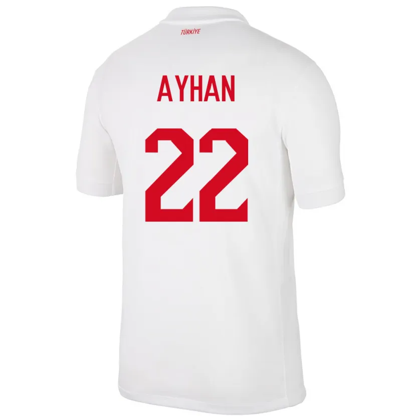 Danxen Women Turkey Kaan Ayhan #22 White Home Jersey 24-26 T-Shirt