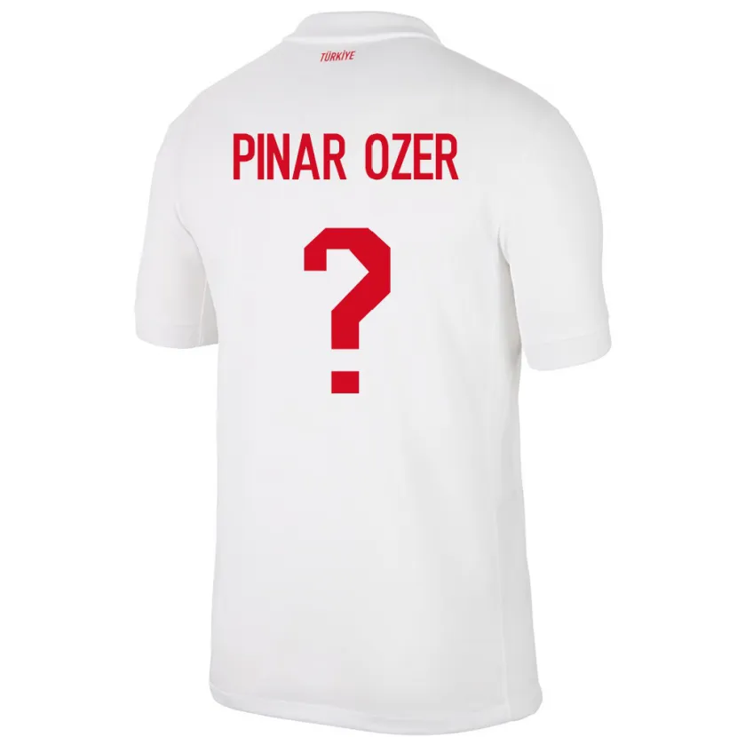 Danxen Women Turkey Senem Pınar Özer #0 White Home Jersey 24-26 T-Shirt