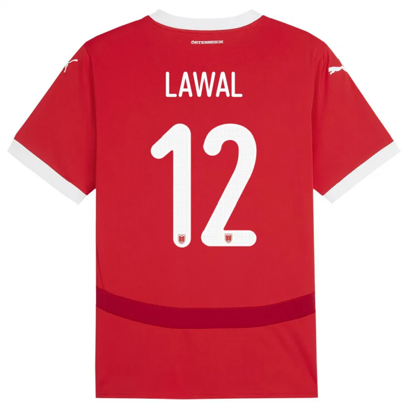 Danxen Women Austria Tobias Lawal #12 Red Home Jersey 24-26 T-Shirt