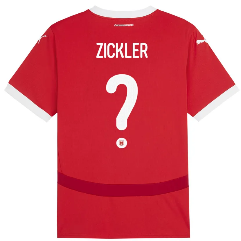 Danxen Women Austria Jakob Zickler #0 Red Home Jersey 24-26 T-Shirt