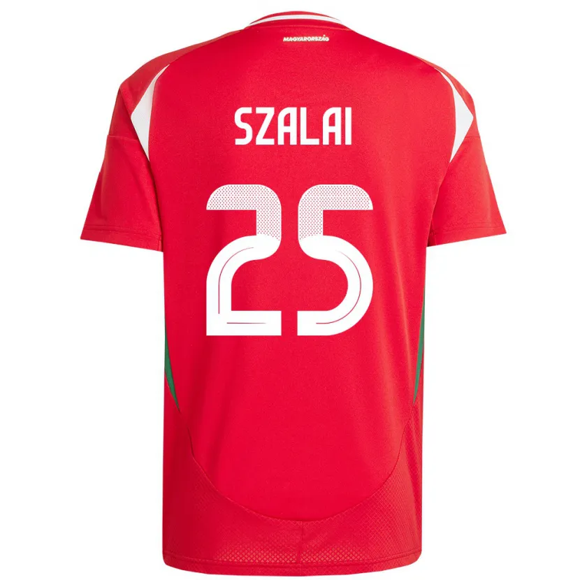 Danxen Women Hungary Gábor Szalai #25 Red Home Jersey 24-26 T-Shirt
