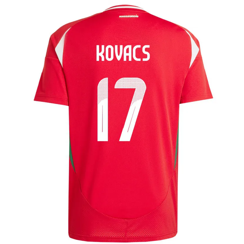 Danxen Women Hungary Mátyás Kovács #17 Red Home Jersey 24-26 T-Shirt