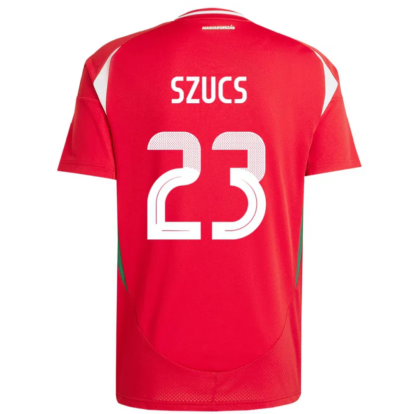 Danxen Women Hungary Tamás Szűcs #23 Red Home Jersey 24-26 T-Shirt